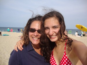 Kathy and beloved daughter Julia in Cape Cod